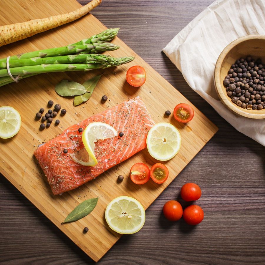 Recipe: Baked salmon with asparagus