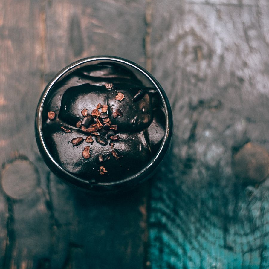 Healthy nutella with avocado and banana