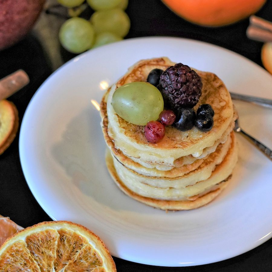 Vegan pudding pancakes