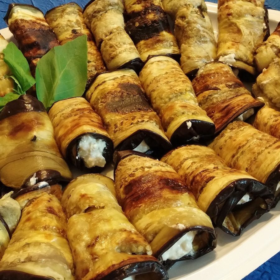 Recipe: Grilled eggplant with feta