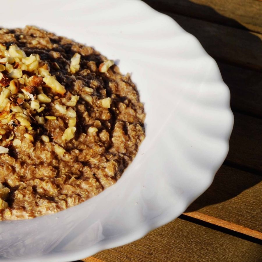 Receta: Snickers de avena