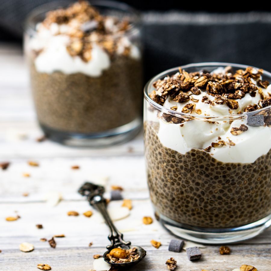 Rezept: Schokoladen-Vanille-Pudding mit Chia