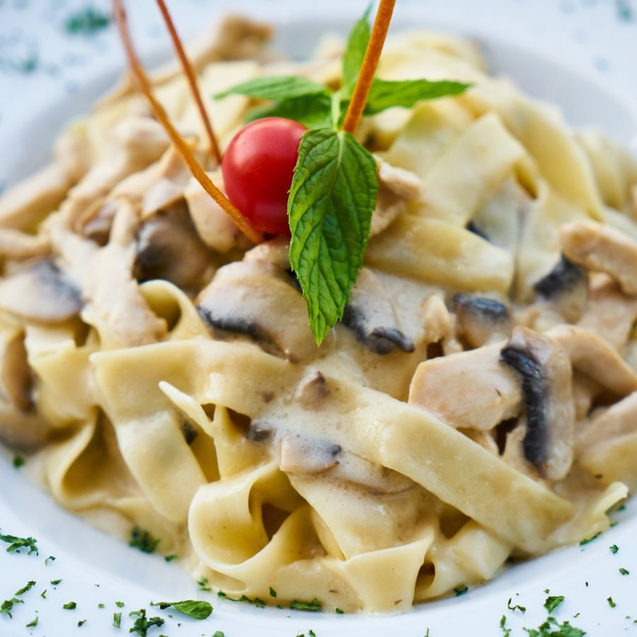 Recette: Pâtes aux champignons et aux légumes