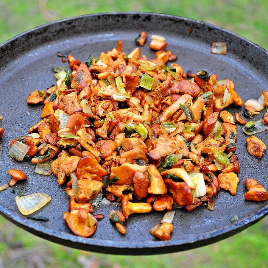 Receta: Ensalada de patatas con rebozuelos