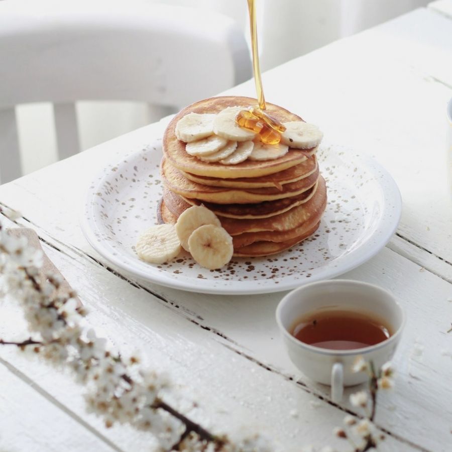 Rezept: Bananen-Grieß-Pfannkuchen