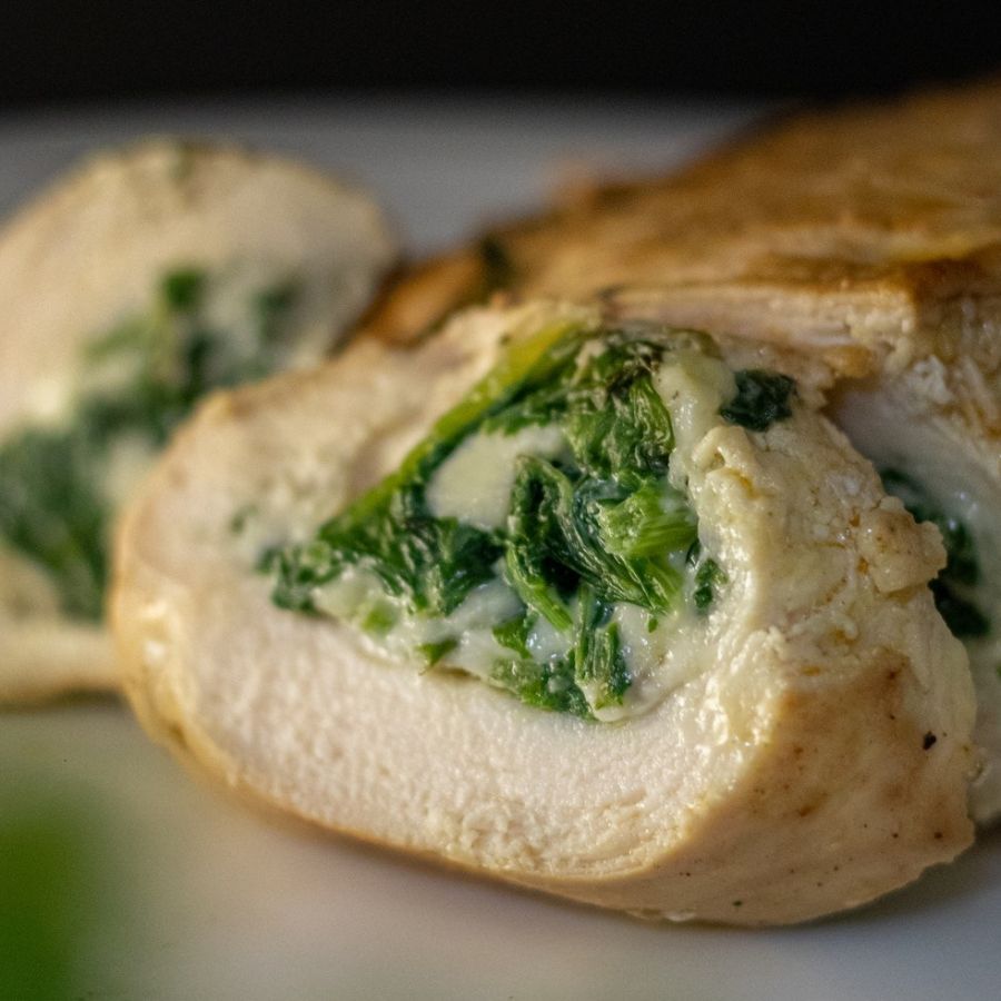 Recette: Roulades de longe de porc aux épinards