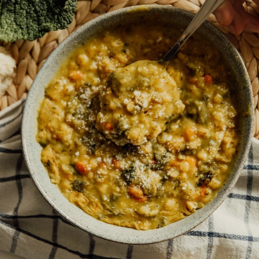 Recette: Soupe de lentilles au lait de coco