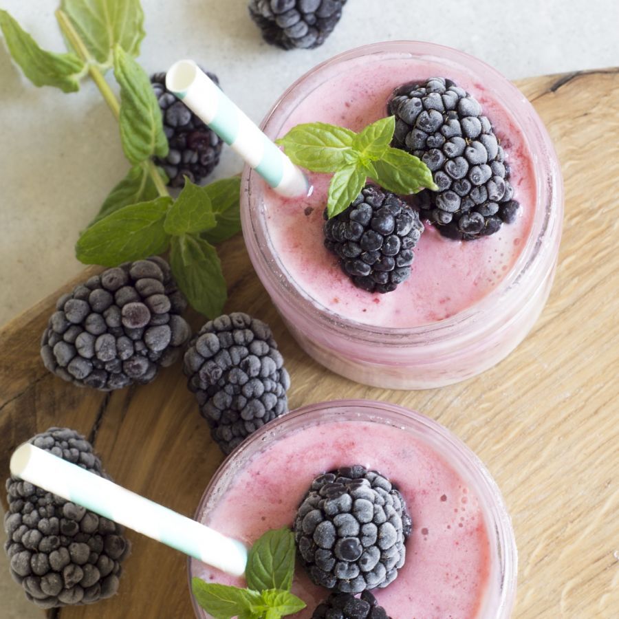 Recette: Smoothie aux mûres et aux graines de lin