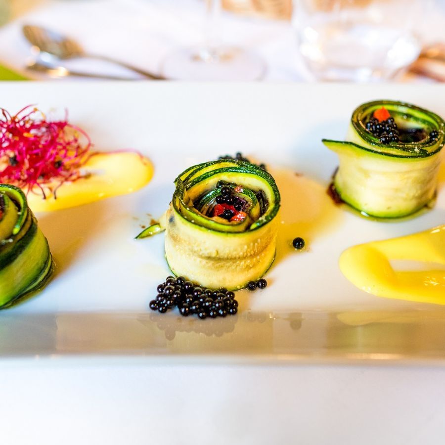 Sushi courgette-fromage