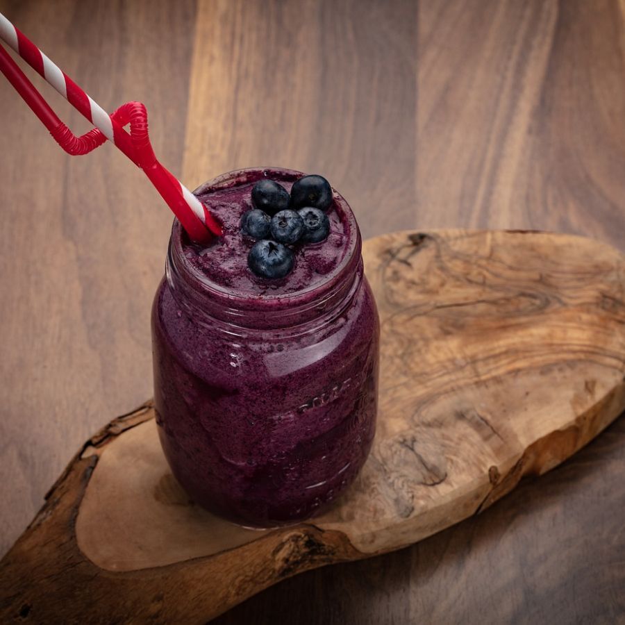 Rezept: Blaubeer-Power-Cocktail