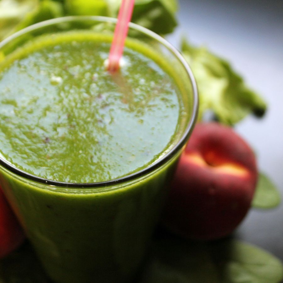 Batido de clorofila - un impulso de energía saludable.