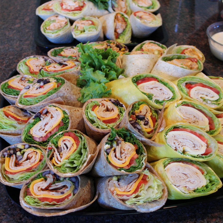 Rouleaux de tortilla à la dinde