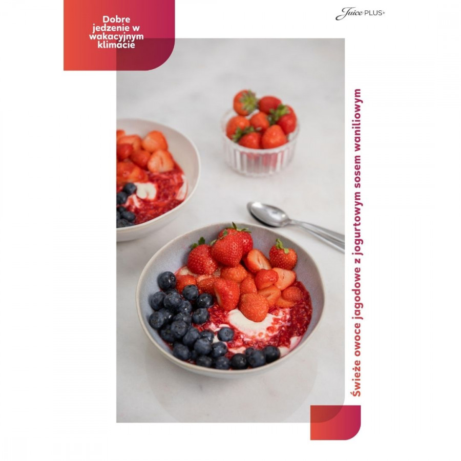 Recette: Baies fraîches avec sauce au yaourt et à la vanille