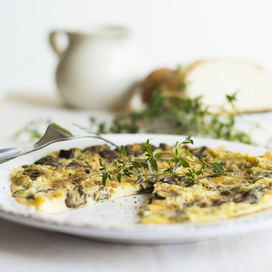 Rezept: Omelett mit Champignons