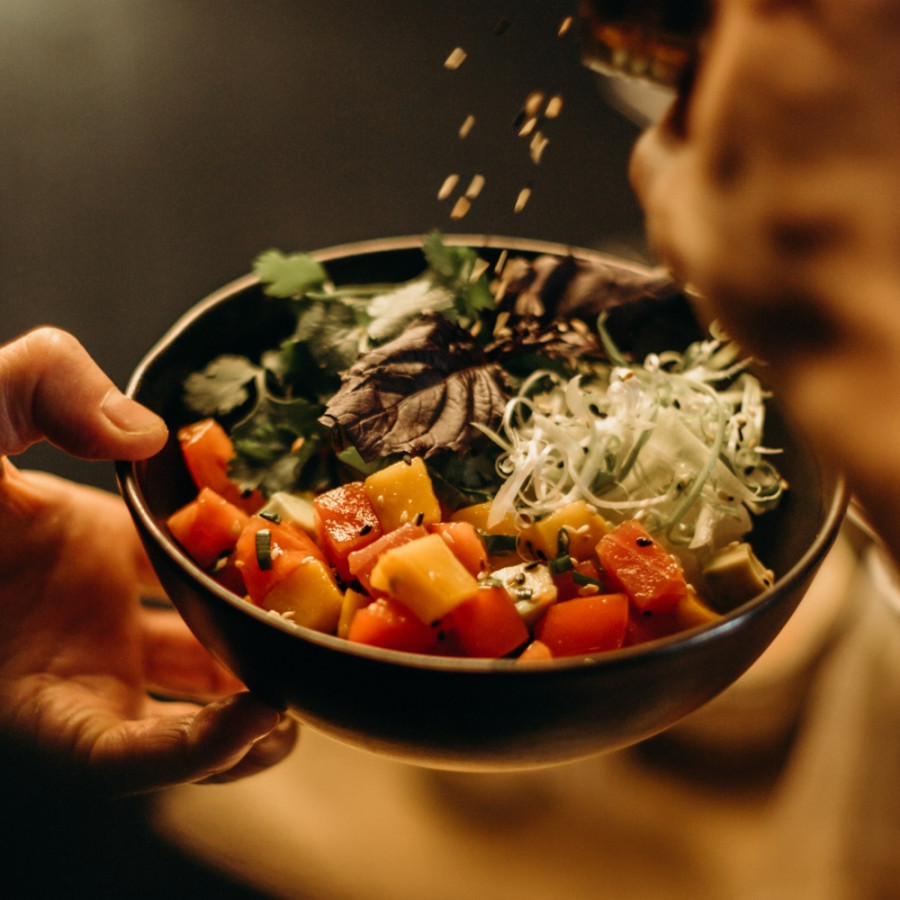 Rezept: Gebratener Kürbissalat