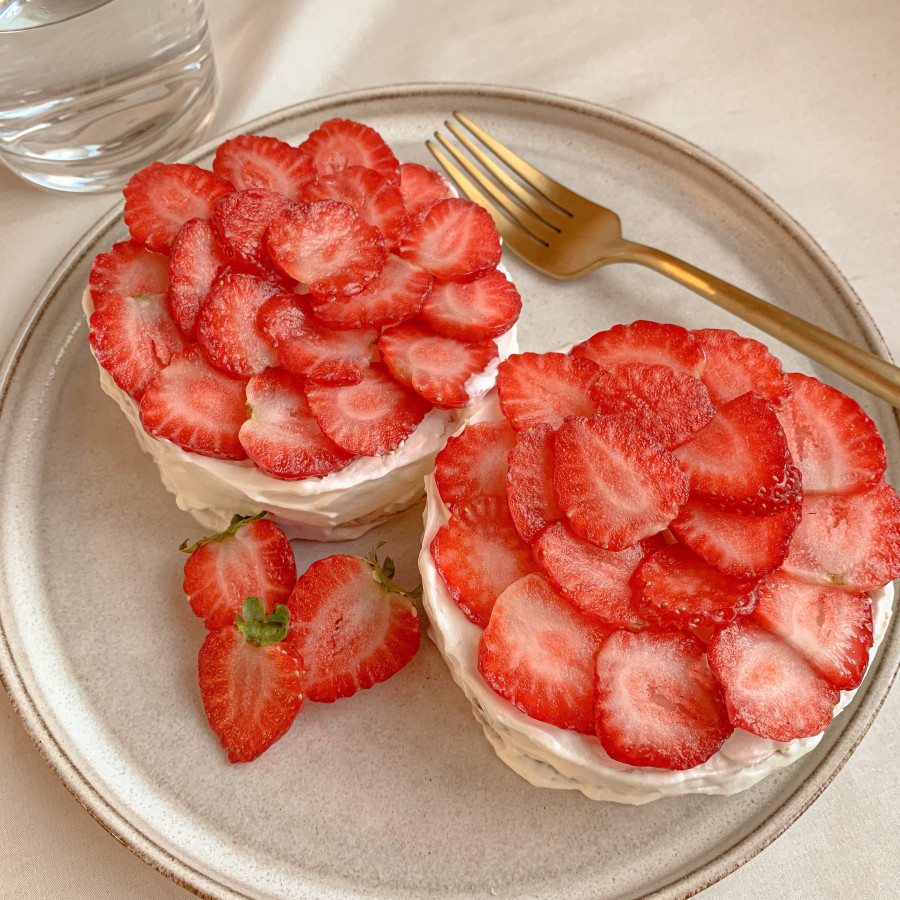 Receta: Tarta de queso fría con fresas
