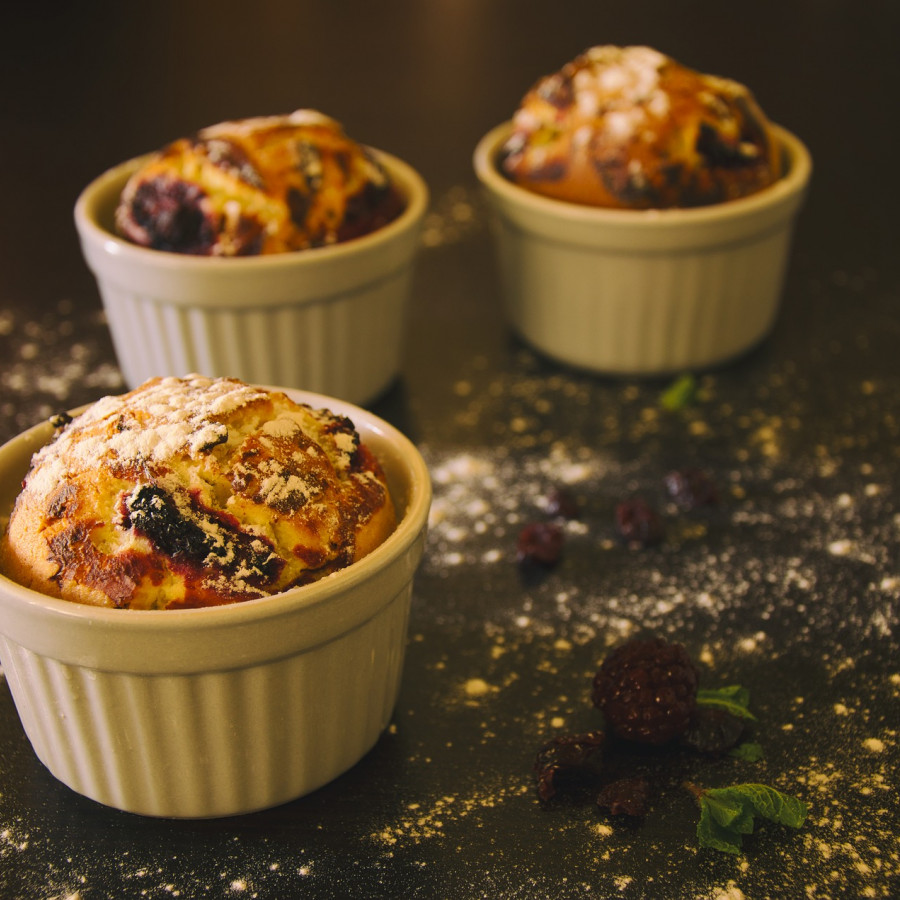 Receta: Magdalenas de yogur con fresas