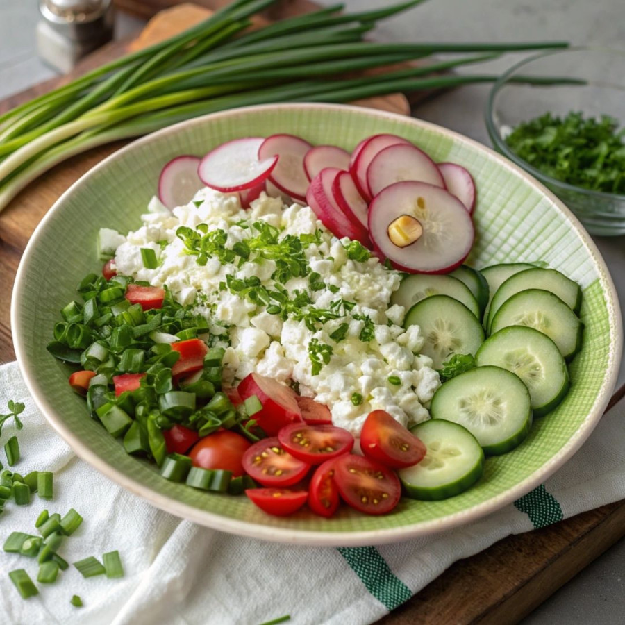 Twarożek z zieleniną