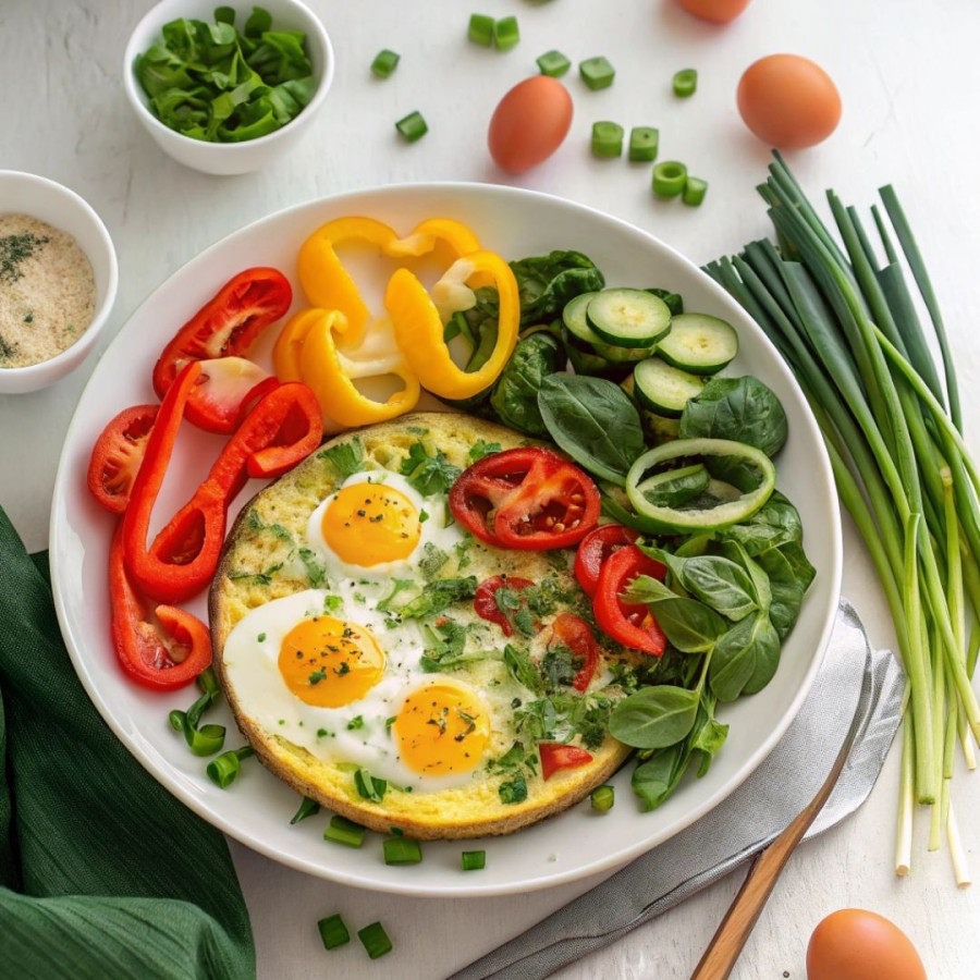 Jajka zapiekane w paprykach - 