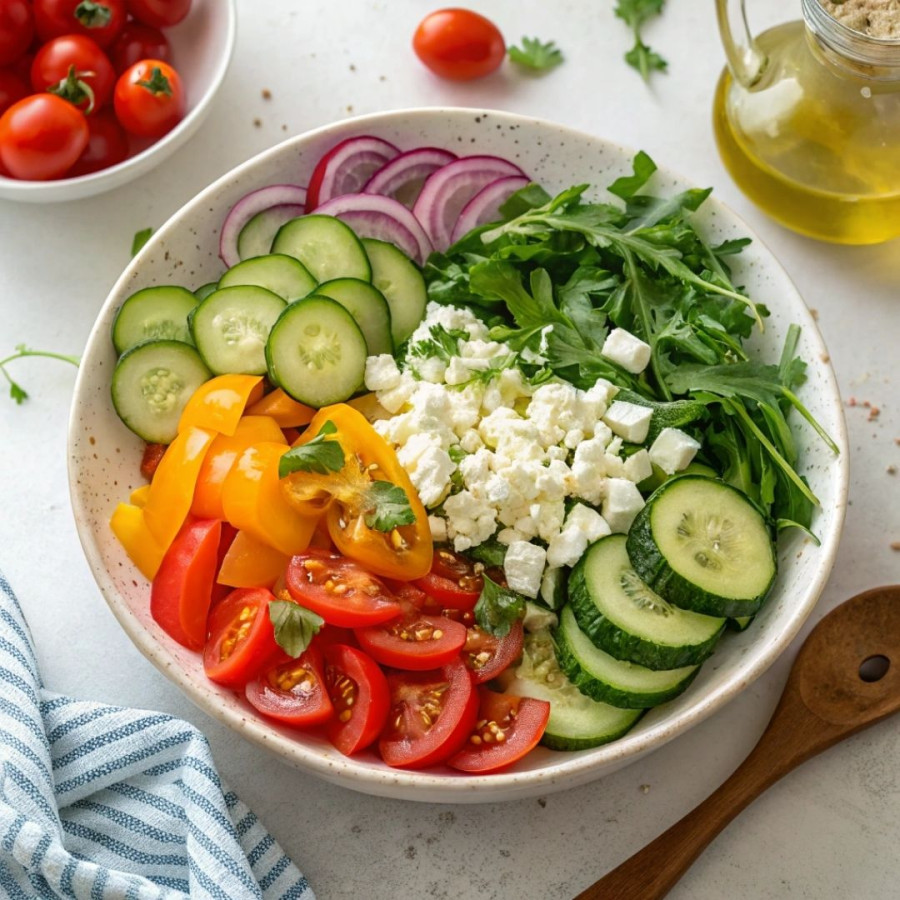 Sałatka obiadowa z fetą